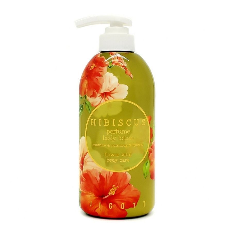 Парфюмированный лосьон для тела Jigott Hibiscus Perfume Body Lotion 500ml - фото 15576