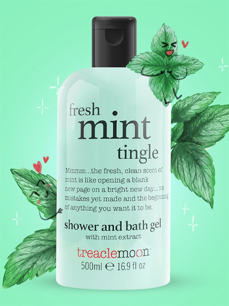 Гель для душа СВЕЖАЯ МЯТА TREACLEMOON Fresh Mint Tingle bath & shower gel 500 мл - фото 15993