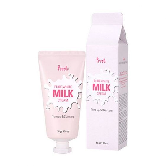 Увлажняющий осветляющий крем с молочными протеинами PRRETI Pure White Milk Cream 50g - фото 7972
