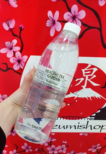 Вода очищающая с экстрактом зеленого чая THE SAEM Healing Tea Garden Cleansing Water 1000мл [Green Tea] - фото 10898