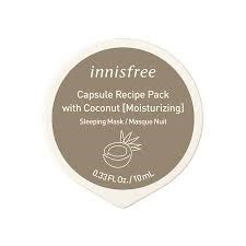 Увлажняющая капсульная ночная маска с кокосом Innisfree Capsule Recipe Pack # Coconut - Sleeping Pack - фото 11382
