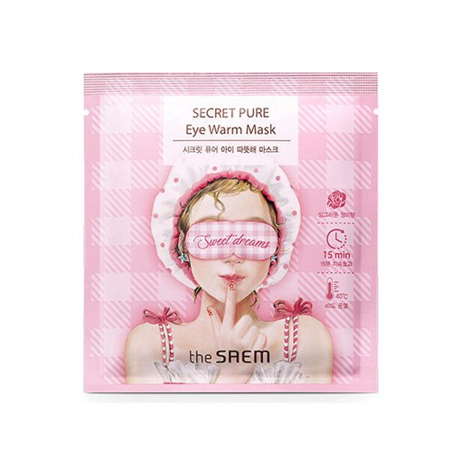 Тепловая маска для глаз The Saem Secret Pure Eye Warm Mask - фото 12240