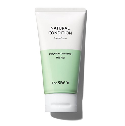Пенка-скраб для лица THE SAEM Natural Condition Scrub Foam [Deep pore cleansing] 150мл - фото 13021