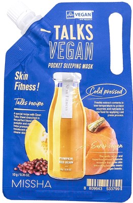 Ночная маска-эксфолиант MISSHA TALKS VEGAN SQUEEZE POCKET SLEEPING MASK [SKIN FITNESS] - фото 14020