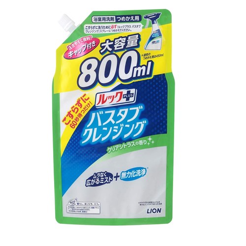 Чистящее средство для ванной комнаты LION "Look Plus" быстрого действия (с ароматом цитруса) мягкая упаковка с крышкой 800 мл - фото 14227