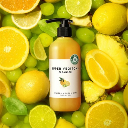 Кислородный детокс-гель для умывания Wonder Bath Super Vegitoks Cleanser YELLOW 300ml - фото 14573