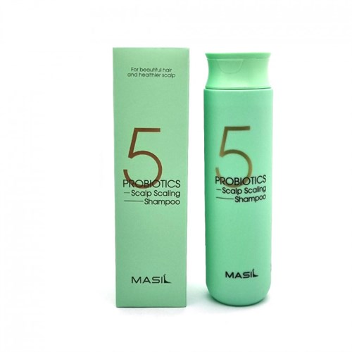 Бессульфатный шампунь с пробиотиками для глубокого очищения и укрепления волос MASIL 5 Probiotics SCALP SCALING Shampoo 300ml - фото 14597