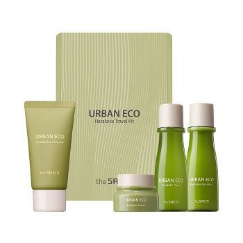 Набор (пенка, тонер, эмульсия, крем) THE SAEM VEGAN Urban Eco Harakeke Travel Kit 31ml, 31ml, 25g, 8ml - фото 14657