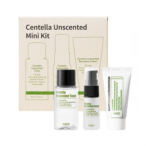 Набор миниатюр средств с центеллой без масел PURITO Centella Unscented Mini Kit - фото 14660