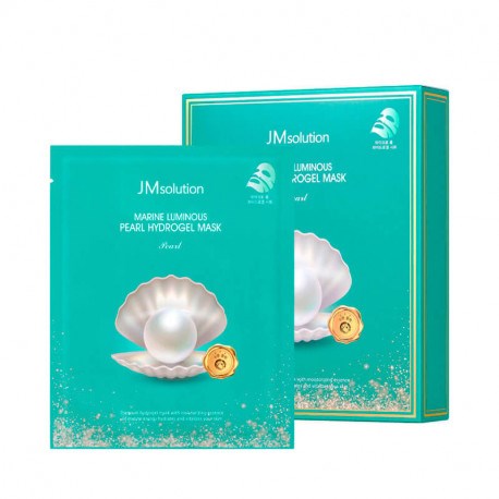 Гидрогелевая маска с экстрактом жемчуга JM Solution Marine Luminous Pearl Hydrogel Mask Pearl - фото 14692