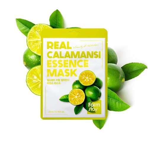Тканевая маска для лица с экстрактом каламанси FarmStay Real Calamansi Essence Mask - фото 14891
