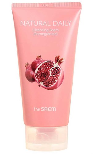 Пенка с гранатом The Saem Natural Daily Cleansing Foam Pomegranate 150мл - фото 15227