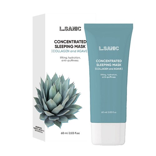 Ночная маска концентрированная с коллагеном и агавой L.Sanic Collagen & Agave Concentrated Sleeping Mask, 60мл - фото 15356