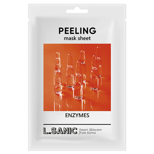 Тканевая маска обновляющая с энзимами L.Sanic Enzymes Peeling Mask Sheet, 25мл - фото 15425