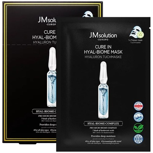 Лечебная тканевая маска с пробиотиками JM Solution Cure In Hyal-Biome Mask - фото 15453