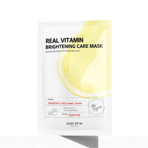 Витаминная тканевая маска для лица SOME BY MI REAL VITAMIN BRIGHTENING CARE MASK - фото 15804