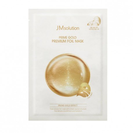 Трехслойная увлажняющая маска с коллоидным золотом JM Solution Prime Gold Premium Foil Mask - фото 15979