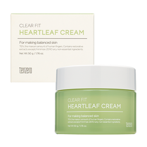 Балансирующий крем с экстрактом хауттюйнии TENZERO CLEAR FIT HEARTLEAF CREAM 50ML - фото 16127