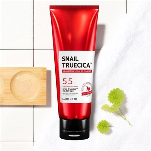 Гель для умывания с муцином улитки SOME BY MI SNAIL TRUECICA MIRACLE REPAIR LOW pH GEL CLEANSER 100мл - фото 16177