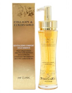 Эссенция для лица с коллоидным золотом 3W Clinic Collagen & Luxury Gold Revitalizing Comfort Gold Essence - фото 5328