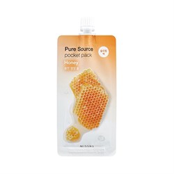 Ночная маска для лица с экстрактом меда Missha Pure Source Pocket Pack Honey - фото 5460