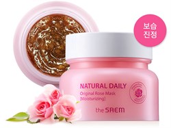 Маска для лица с лепестками роз The Saem Natural Daily Original Rose Mask 100г - фото 5643