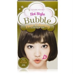 Краска для волос Etude House Hot Style Bubble Hair Coloring #GR07 Khaki Brown - фото 6278