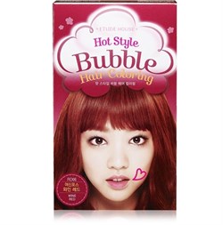 Краска для волос Etude House Hot Style Bubble Hair Coloring #RD06 Wine Red - фото 6280
