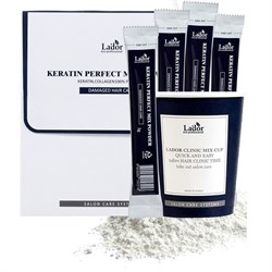 Питательная маска для волос на основе 100% кератина и коллагена Lador keratin perfect mix powder 3g - фото 6294