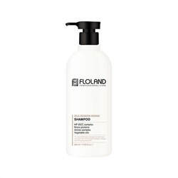 Бессульфатный восстанавливающий шампунь с кератином Floland Premium Silk Keratin Shampoo 530 мл - фото 6561