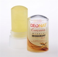 Минеральный дезодорант-кристалл Deonat с экстрактом куркумы 60г (стик) - фото 6905