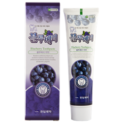 Зубная паста с экстрактом черники HANIL Blueberry 180мл - фото 7011