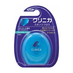 Зубная нить на основе воска Lion Clinica Sponge Floss 40m - фото 7121