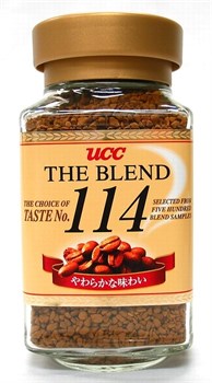 Японский кофе UCC Коллекция №114 (растворимый, мягкий), 90г Арабика 100% - фото 7767