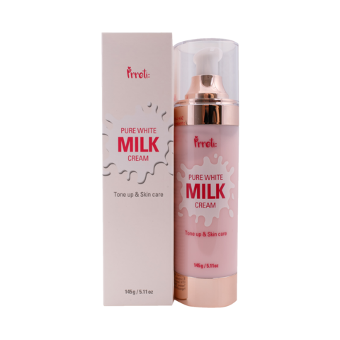 Увлажняющий осветляющий крем с молочными протеинами PRRETI Pure White Milk Cream 145g - фото 7974