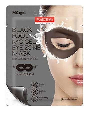 Гидрогелевая маска для глаз Purederm Black Food MG:GEL Eye Zone mask - фото 8619