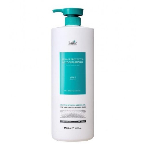 Профессиональный бесщелочной шампунь для волос с аргановым маслом LADOR Damaged Protector Acid Shampoo 1500ml - фото 8954