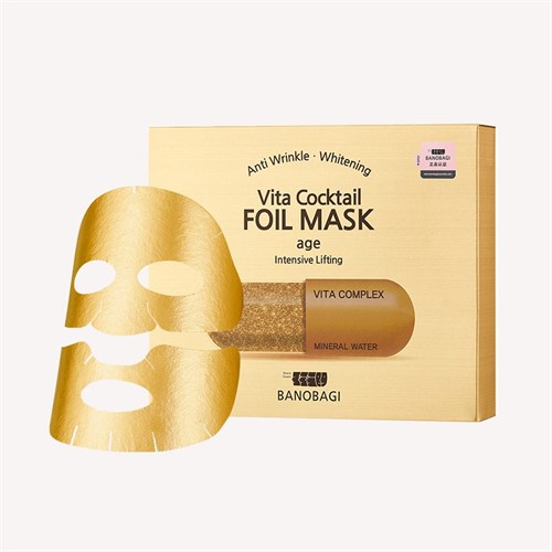 Омолаживающая фольгированная маска с лифтинг-эффектом BanoBagi Vita Cocktail Age Foil Mask - фото 9560