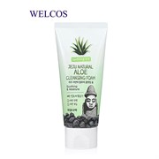 Пенка для умывания Welcos Jeju Natural Aloe Cleansing Foam 120гр