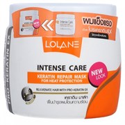Маска кератиновая для восстановления и термозащиты повреждённых волос Lolane Intense Care Keratin Repair Mask for Heat Protection 200g