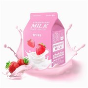 Тканевая маска молочная ягодная A'PIEU Strawberry Milk One-Pack