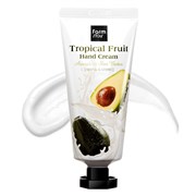 Крем для рук с авокадо и маслом ши FarmStay Tropical Fruit Hand Cream Avocado & Shea Butter