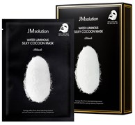 Маска для упругости кожи с протеинами шелка и экстрактом шелкопряда JM solution Water Luminous Silky Cocoon Mask Black