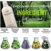 Беcсульфатный органический шампунь с эфирными маслами Lador Triplex Natural Shampoo 530 мл
