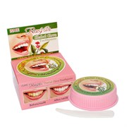 Травяная зубная паста отбеливающая "ISME Rasyan" (гвоздика / розовая) 25г