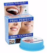 Зубная паста ОТБЕЛИВАЮЩАЯ тайская травяная Prim Perfect Plus, 25 гр
