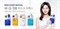 Тканевая маска для лица MEDIHEAL N.M.F. Aquaring Ampoule Mask - фото 9457